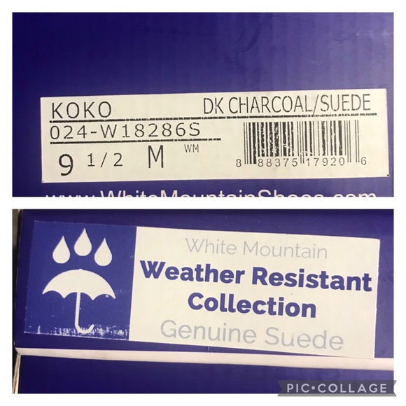 🆕 White Mountain {KOKO} Suede Wedge Heel Faux Fur Lined Booties - Picture 14 of 15